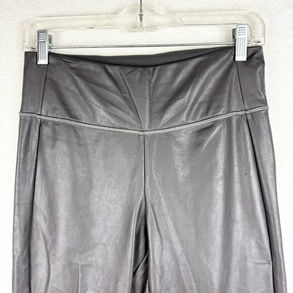 Athleta All Over Gleam Active Tight Pant Legging Arol Gray Faux Leather Size S - Picture 3 of 13